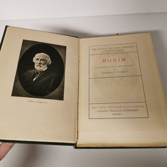 1910s Ivan Turgenev Novels Set of 2 Sportsman's Sketches Rudin Antique Novels - Picture 4 of 10